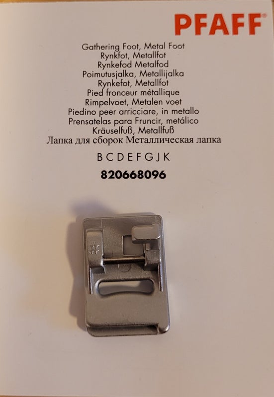 Pfaff poimutusjalka